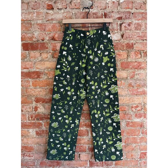 Big Bud Press Pants - Big Bud Press green cookbook work pants - xs